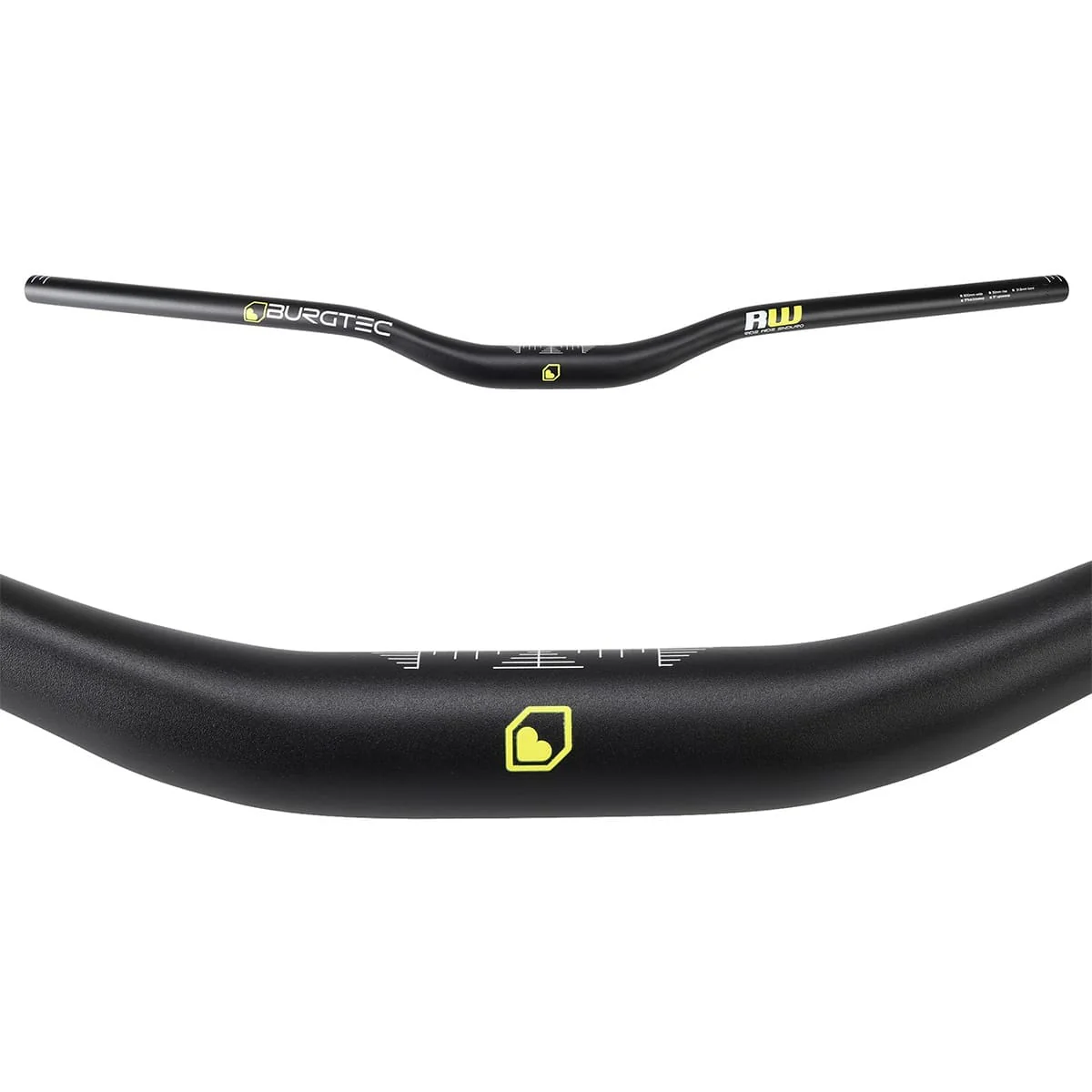 Kierownica BURGTEC RIDE WIDE ENDURO Rise 30mm 800mm czarna - Image 2