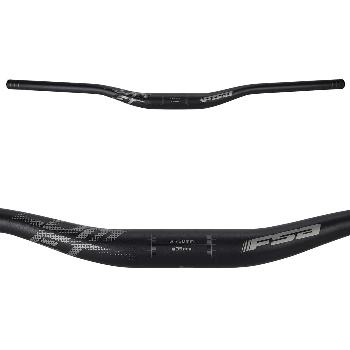Kierownica FSA COMET Aluminium Rise 25mm 35/760mm czarna