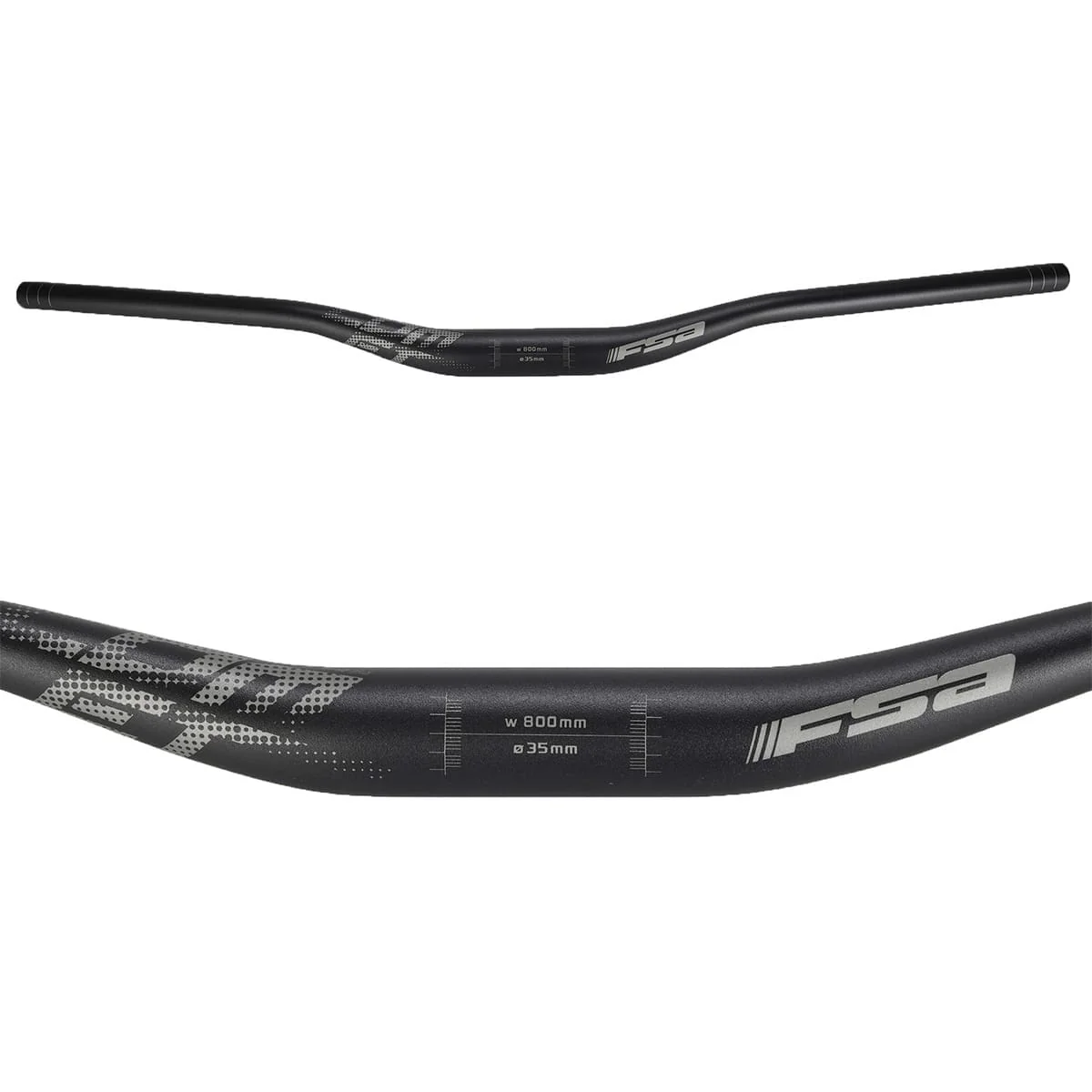 Kierownica FSA COMET Aluminium Rise 25mm 35/800mm czarna - Image 2