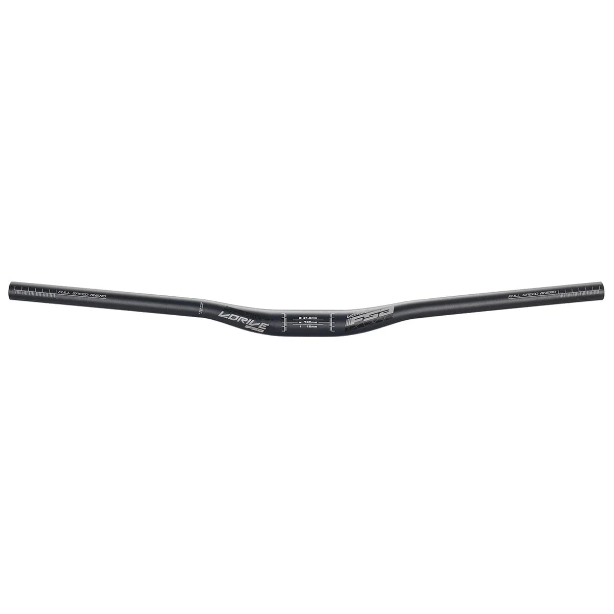 Kierownica FSA V-Drive Aluminium Rise 15mm 31.8/740mm czarna