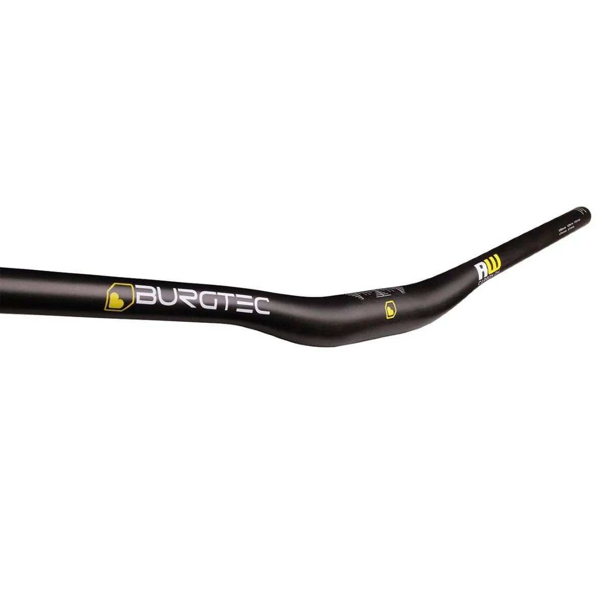 Kierownica karbonowa BURGTEC RIDE WIDE DH Rise 30mm 800mm czarna