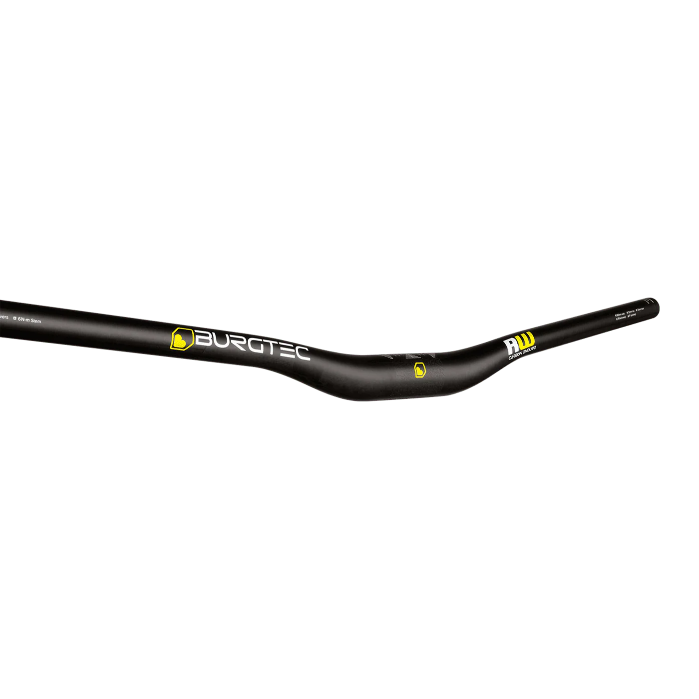 Kierownica karbonowa BURGTEC RIDE WIDE ENDURO Rise 20mm 800mm czarna