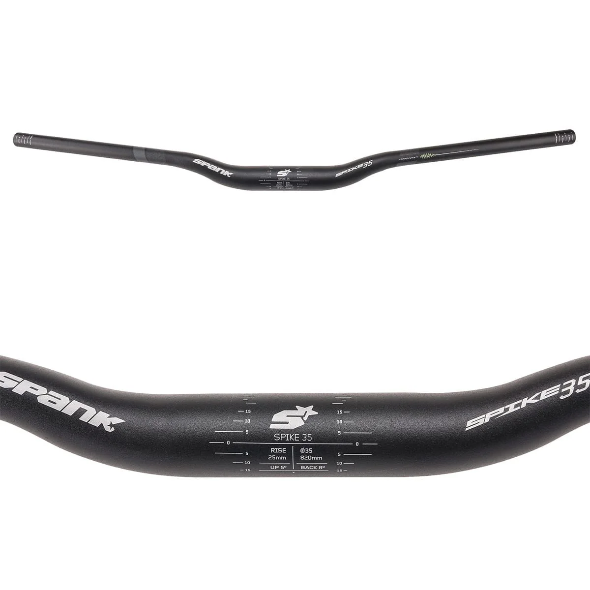 Kierownica SPANK SPIKE 35 VIBROCORE Rise 25mm 820mm czarna - Image 3