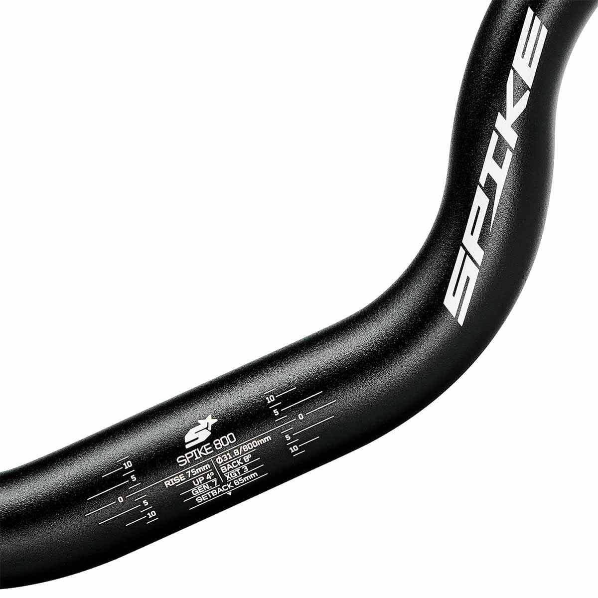 Kierownica SPANK SPIKE 800 RACE VIBROCORE Rise 75mm 31.8/800mm Black / Orange - Image 2
