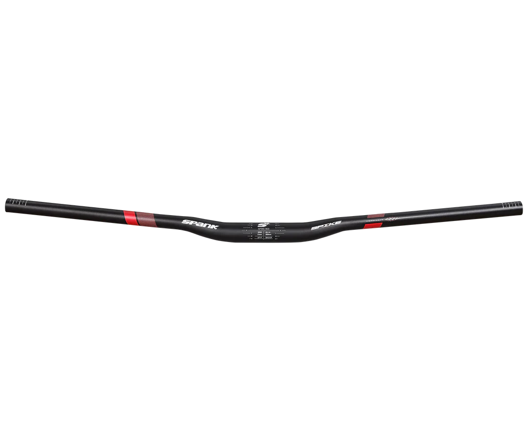 Kierownica SPANK SPIKE 800 VIBROCORE Rise 15mm 31.8/800mm czarny/czerwony