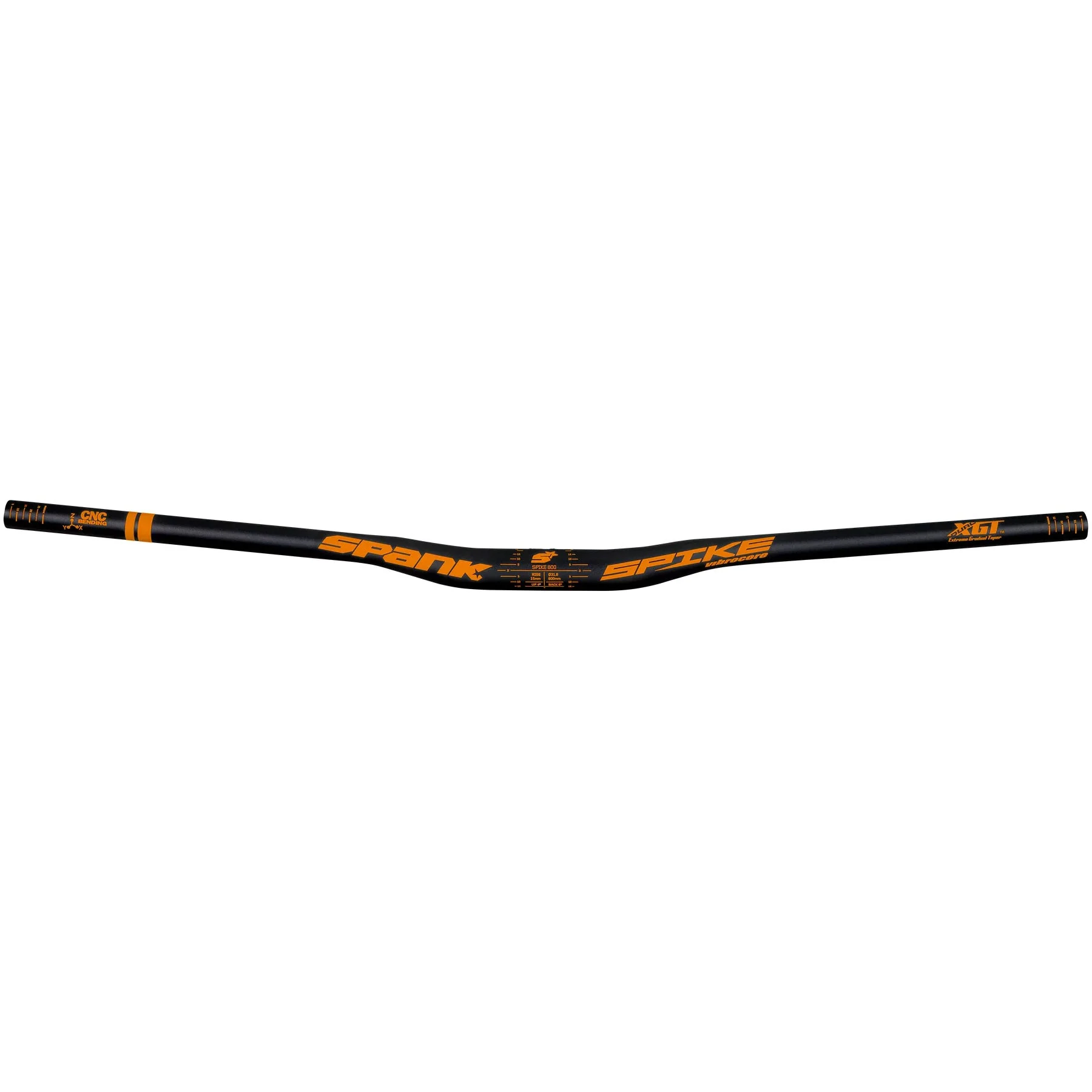 Kierownica SPANK SPIKE 800 VIBROCORE Rise 15mm 800mm pomarańczowa