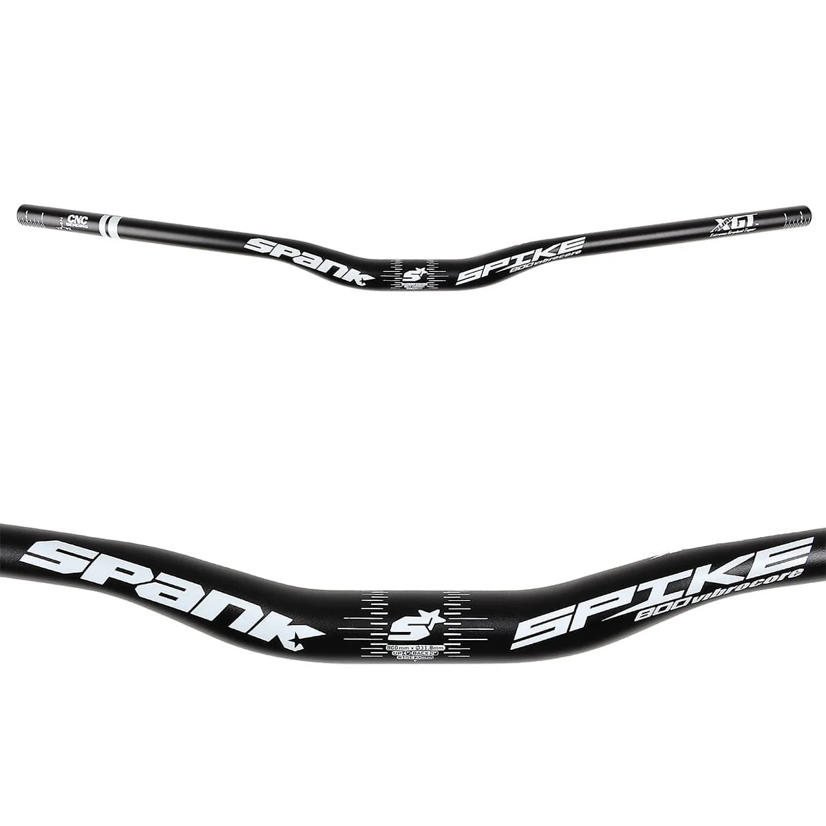 Kierownica SPANK SPIKE 800 VIBROCORE Rise 30mm 800mm czarna - Image 2