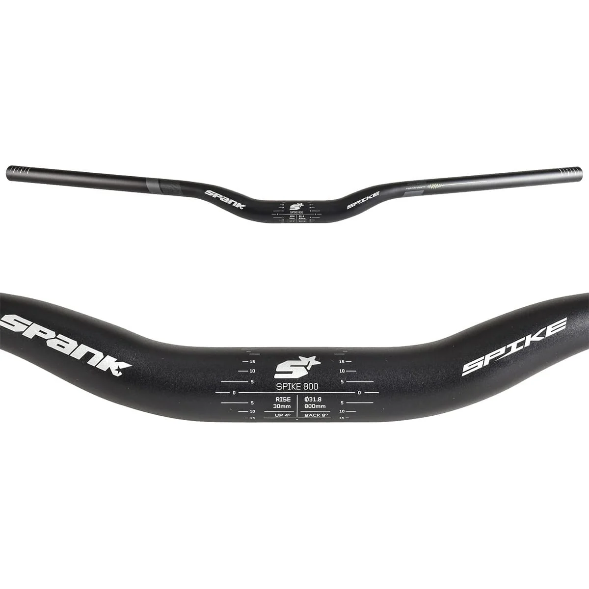 Kierownica SPANK SPIKE 800 VIBROCORE Rise 30mm 800mm Grey - Image 2