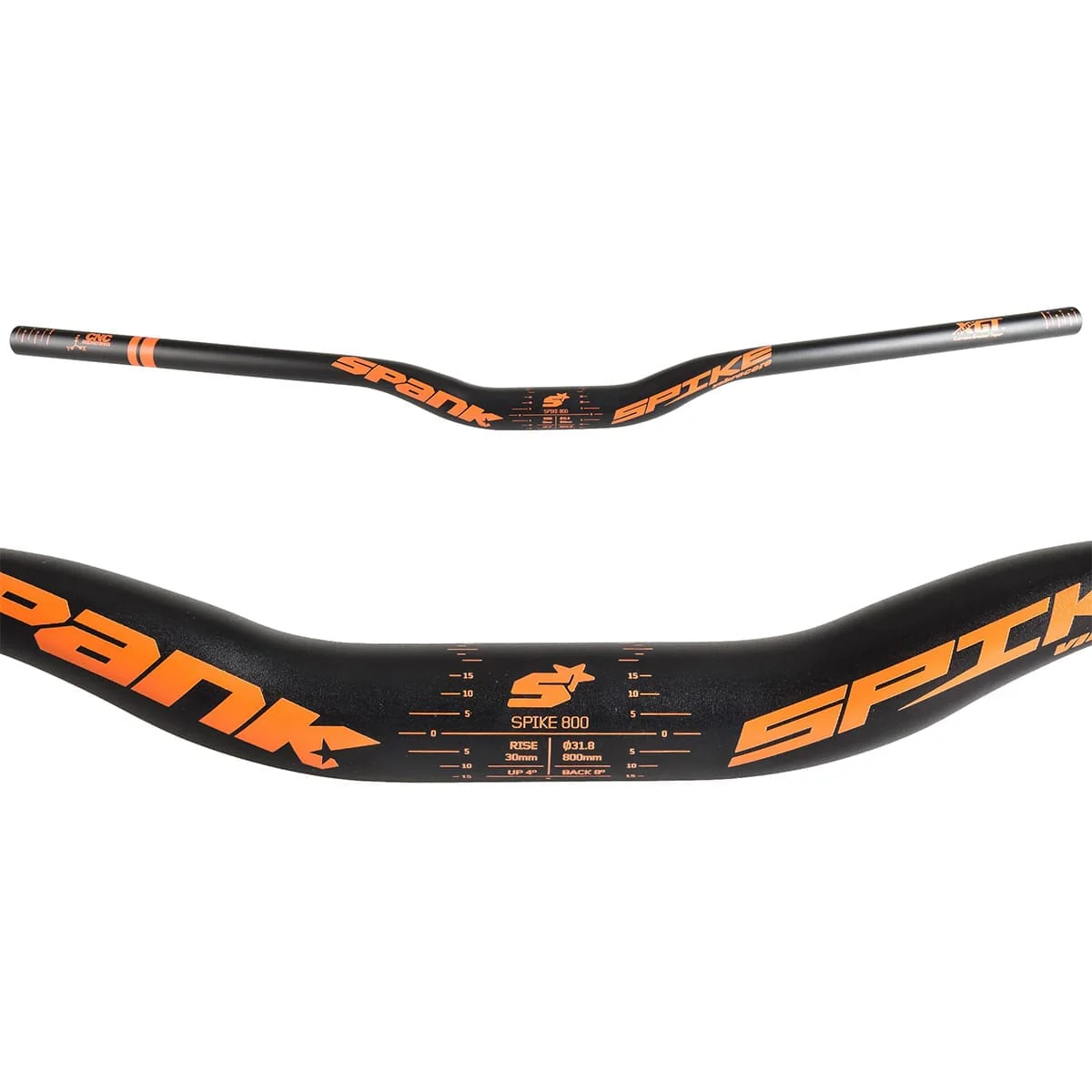 Kierownica SPANK SPIKE 800 VIBROCORE Rise 30mm 800mm pomarańczowa - Image 2