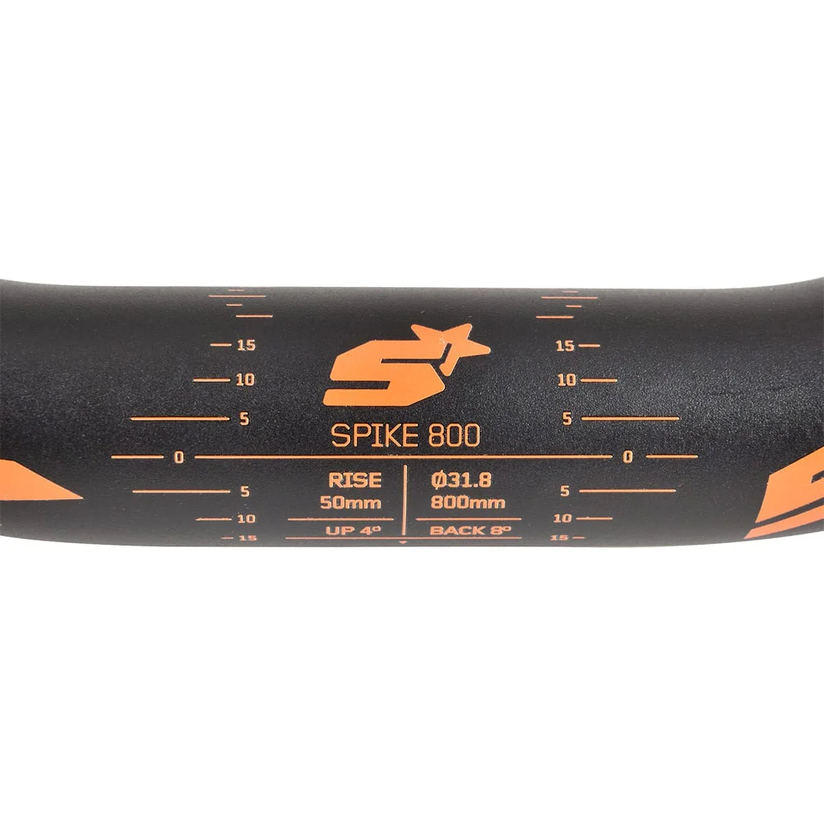 Kierownica SPANK SPIKE 800 VIBROCORE Rise 50 mm 31,8/800 mm czarny/pomarańczowy - Image 3