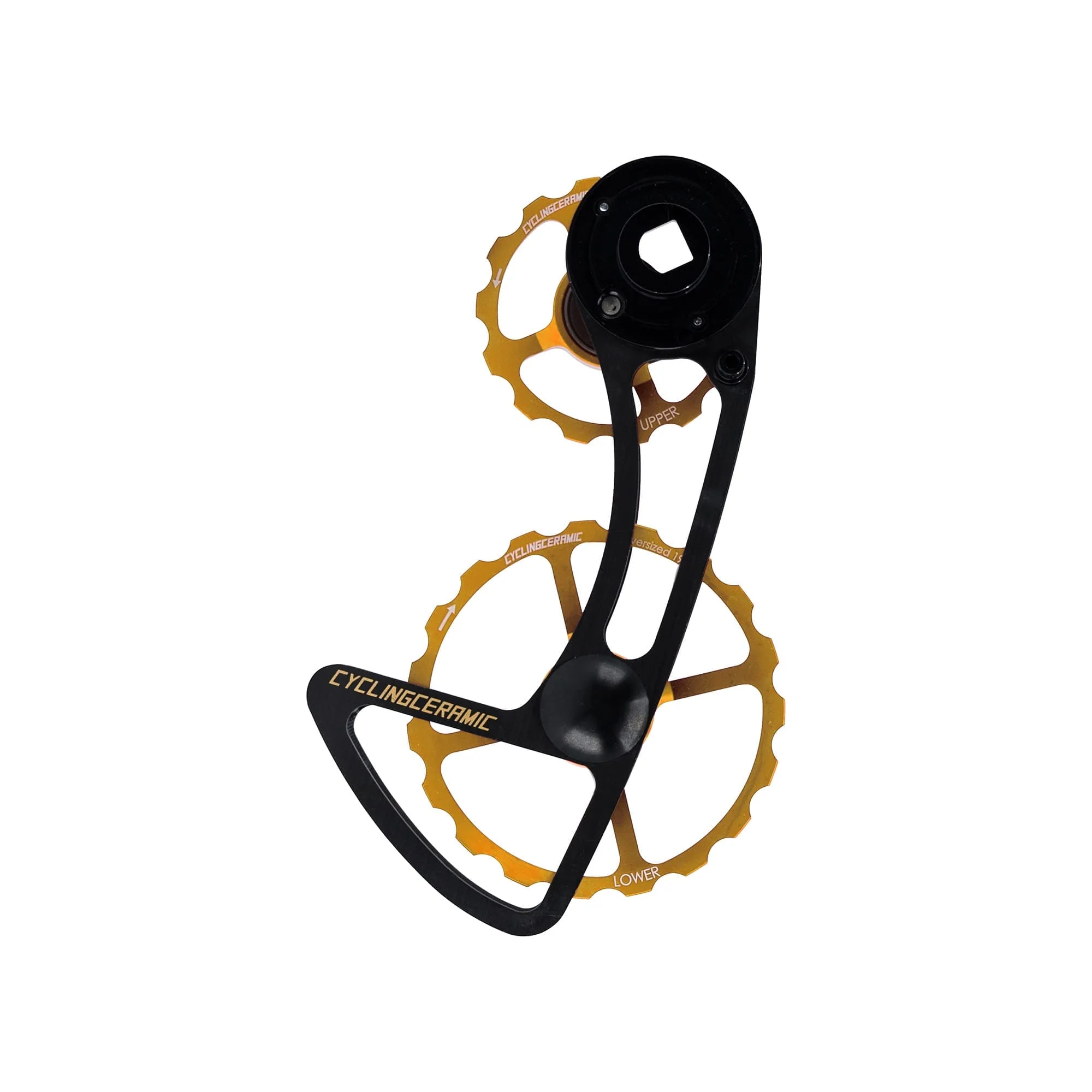 Klatka tylnej przerzutki CYCLINGCERAMIC 14/19 Shimano R9100 / R8000 Gold 11 Speed
