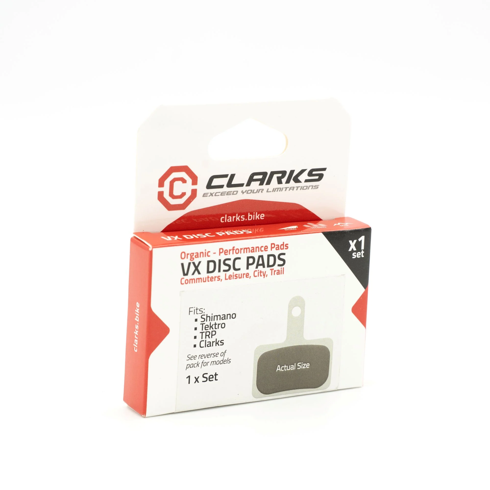 CLARKS Shimano B05S-RX B03S B01S Deore Tektro Organiczne klocki hamulcowe - Image 2