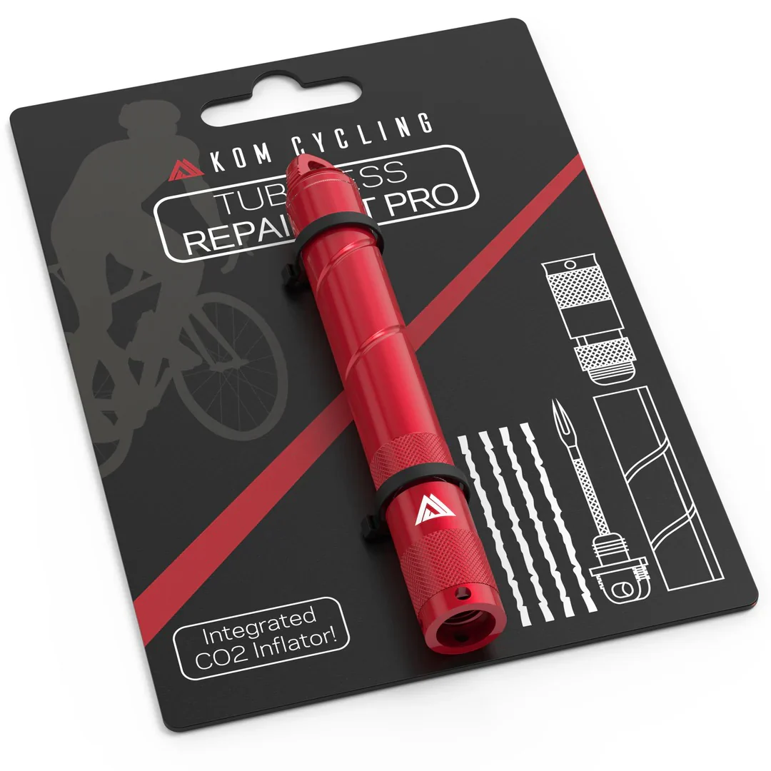 KOM CYCLING Tubeless PRO Zestaw naprawczy czerwony