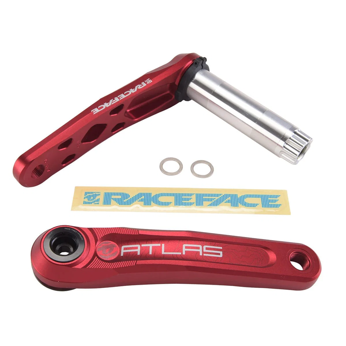 Korby RACE FACE ATLAS CINCH 68/73 mm obudowa czerwona - Image 4