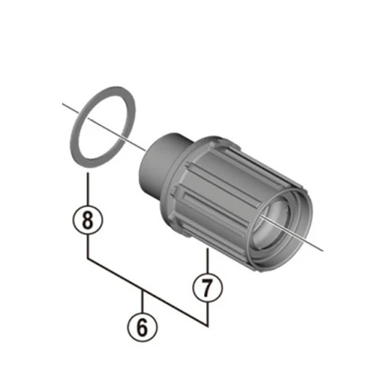 SHIMANO FH-MT400B Typ korpusu wolnego koła Shimano HG