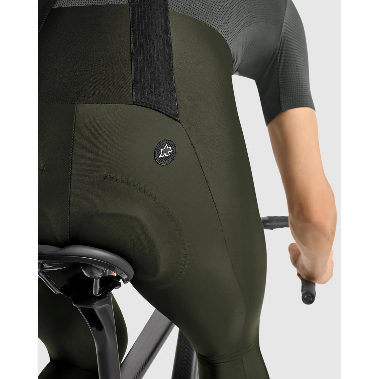 Koszulka ASSOS MILLE GT SPRING FALL S11 Deep Green Bib Tight - Image 4