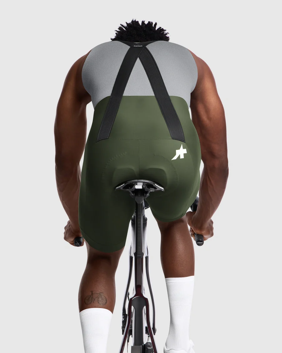 Koszulka ASSOS MILLE GT S11 Moss Green Bib Tight - Image 9