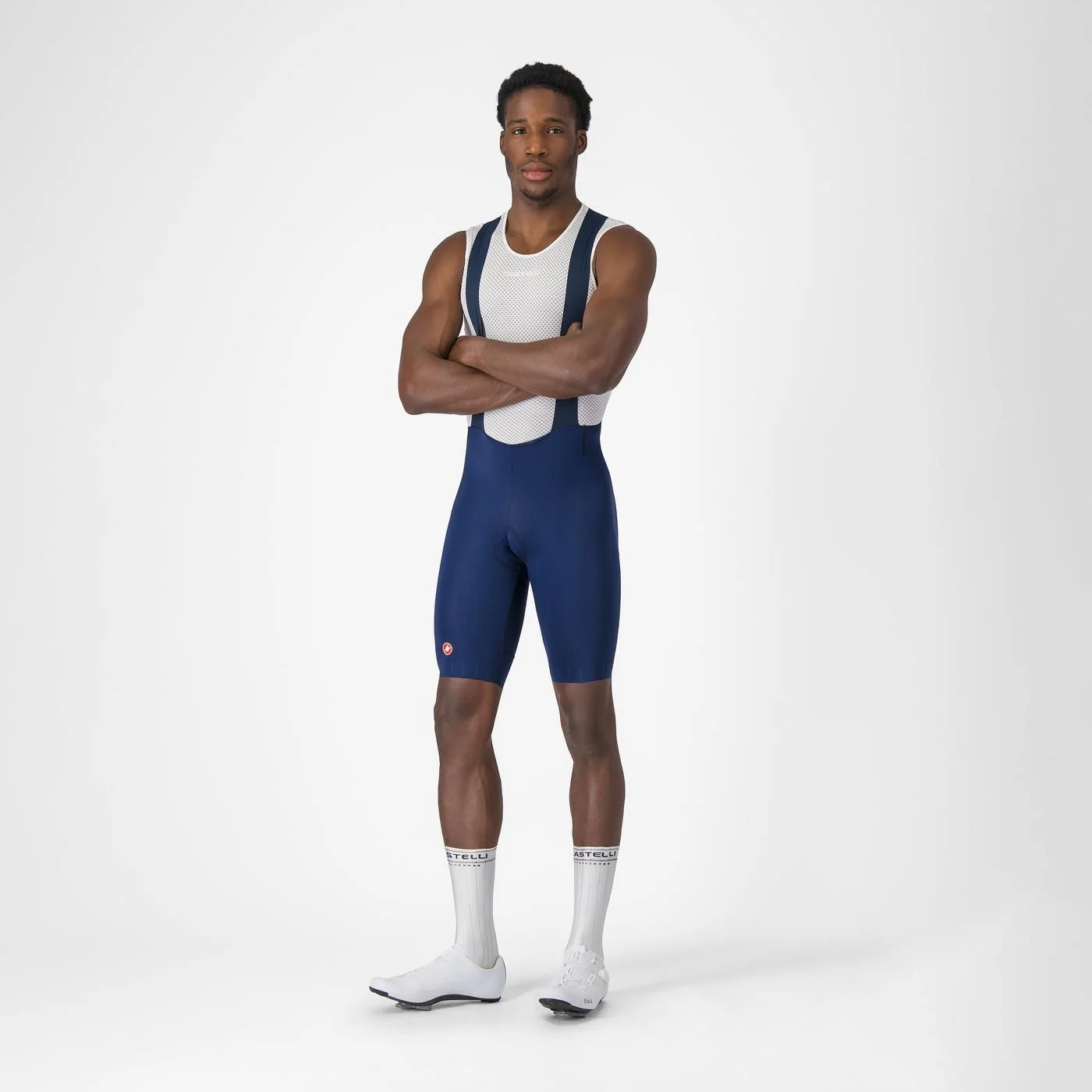 Koszulka CASTELLI FREE AERO RACE S Navy Bib Tight