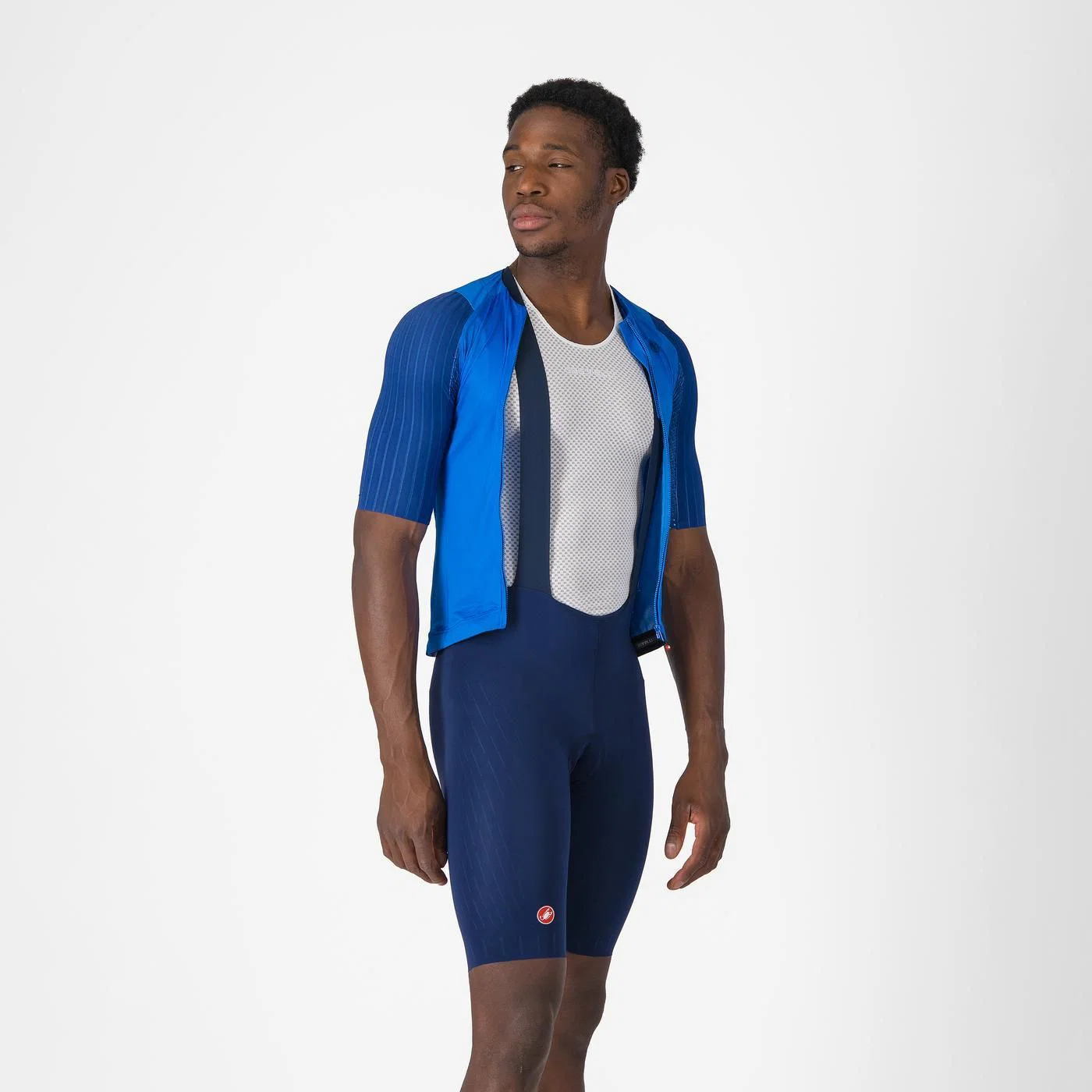 Koszulka CASTELLI FREE AERO RACE S Navy Bib Tight - Image 7