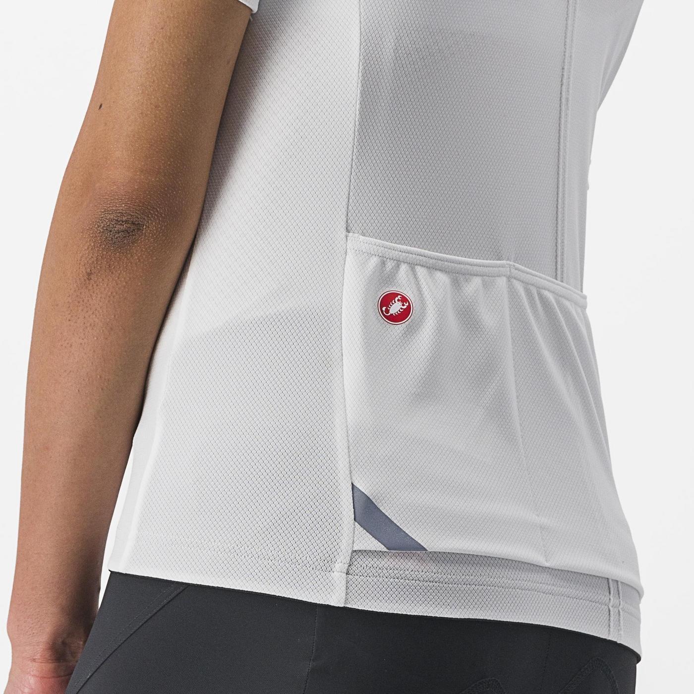 CASTELLI ANIMA 4 Koszulka damska z krótkim rękawem biała - Image 5