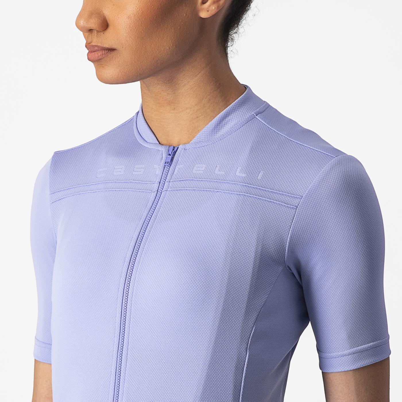 CASTELLI ANIMA 4 Koszulka damska z krótkim rękawem fioletowa - Image 8