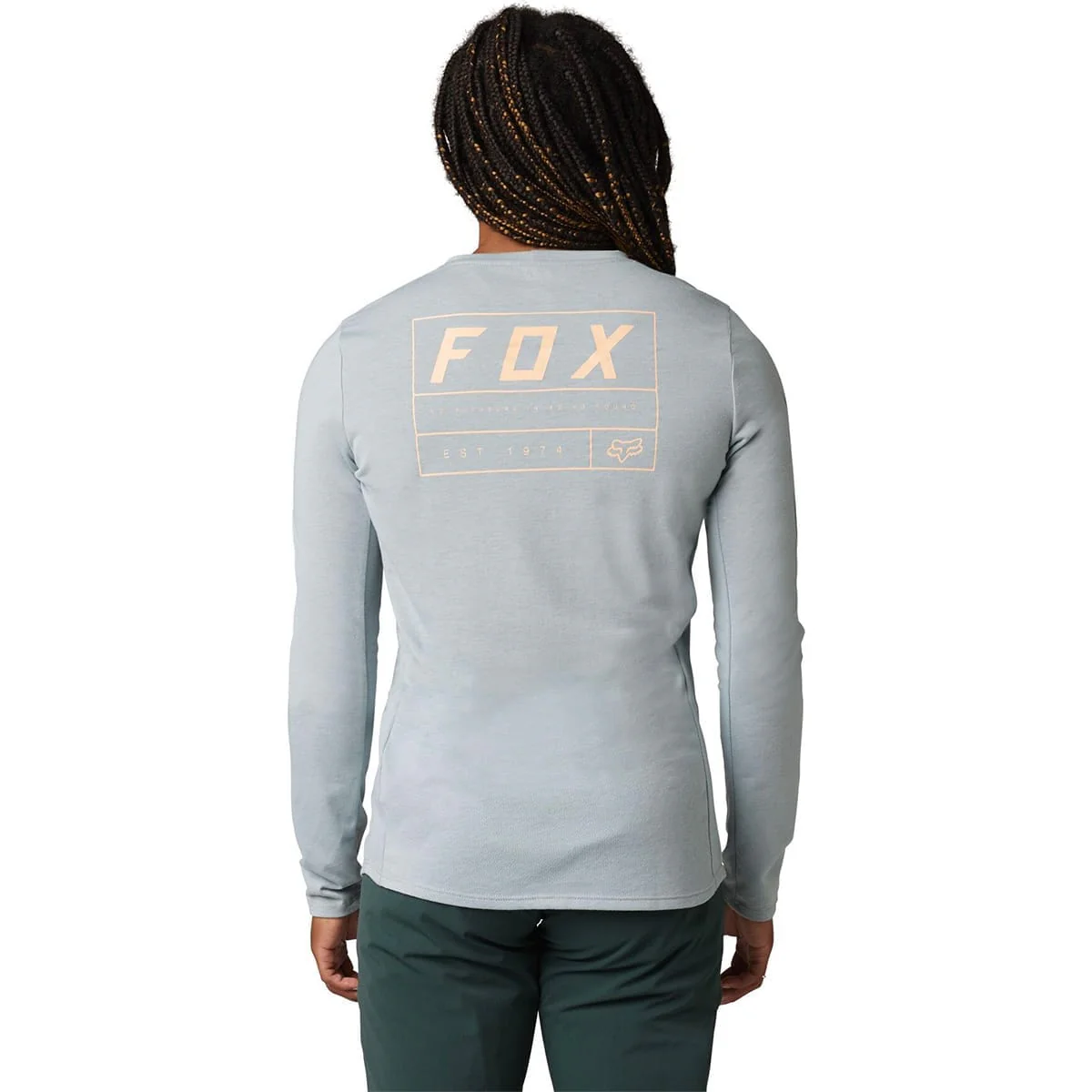 Koszulka damska FOX RANGER DR z długim rękawem, jasnoniebieska - Image 3