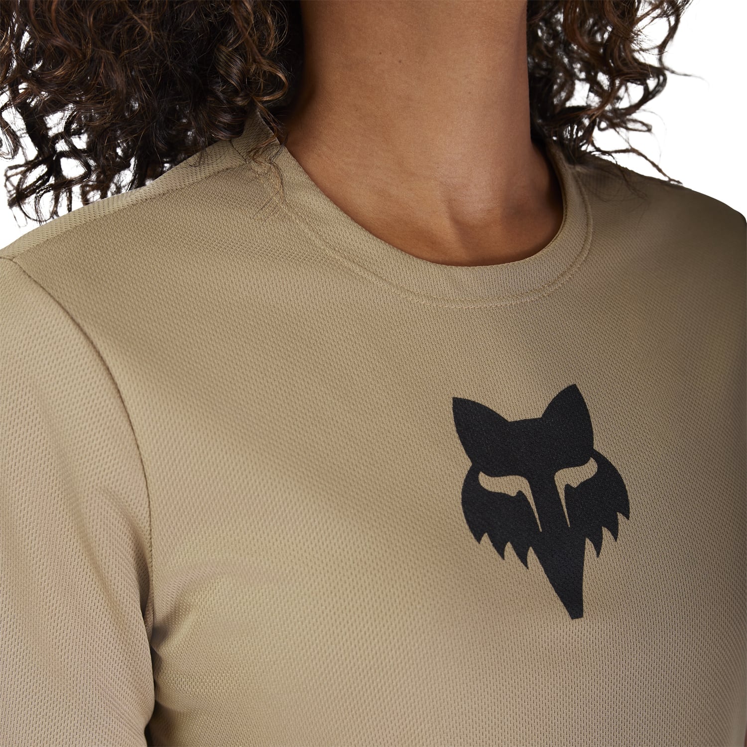 Damska koszulka FOX RANGER HEAD z krótkim rękawem, beżowa - Image 5