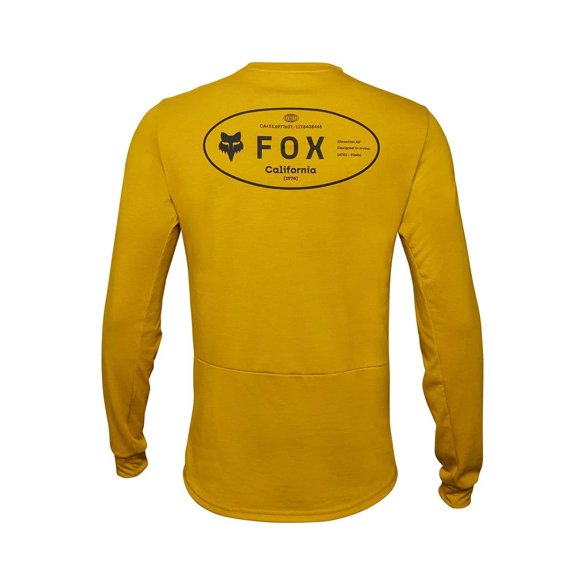 Koszulka FOX RANGER DR MD z długim rękawem w kolorze musztardowym - Image 2