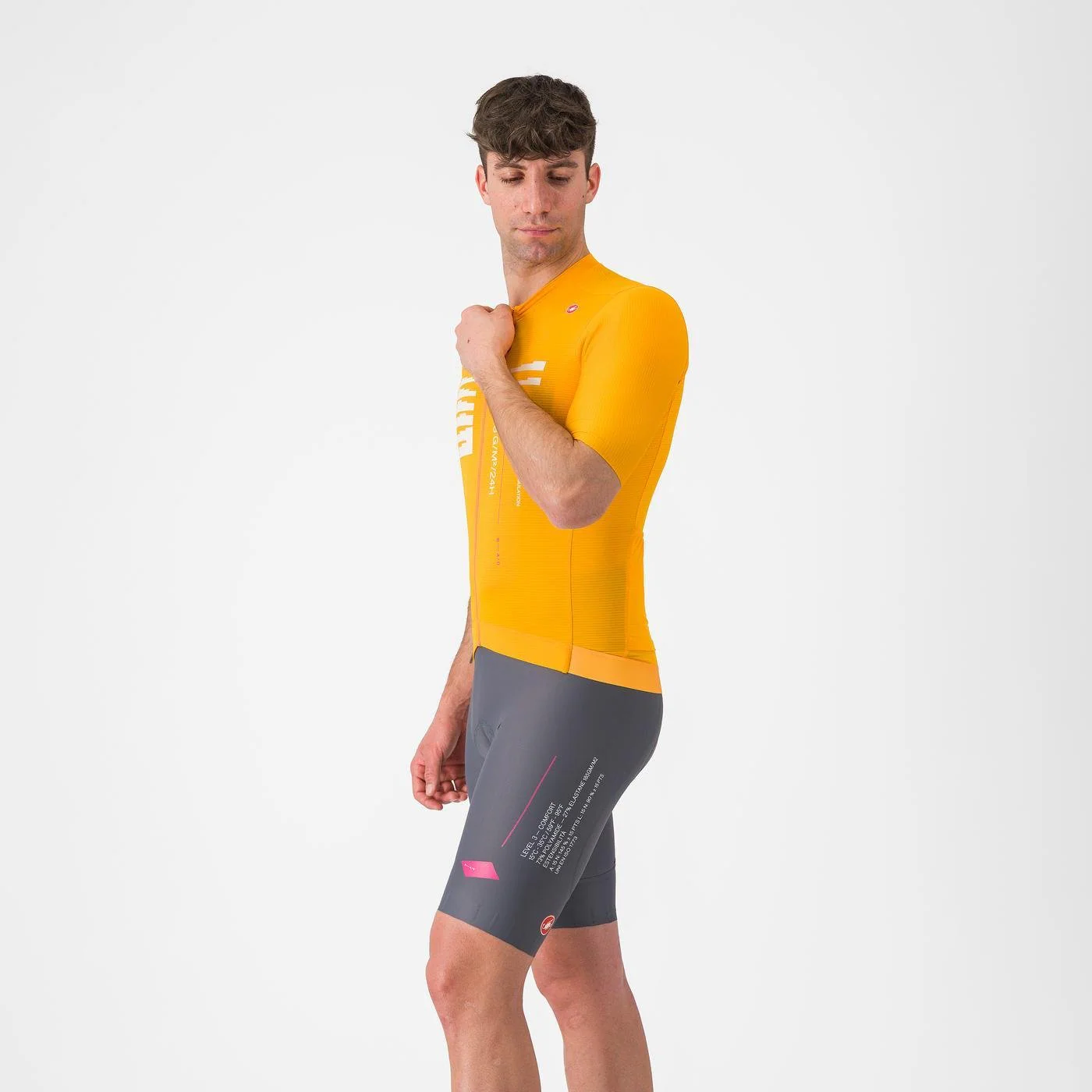 Koszulka termoaktywna CASTELLI ESPRESSO R--A/D Smoke Grey Bib Tight