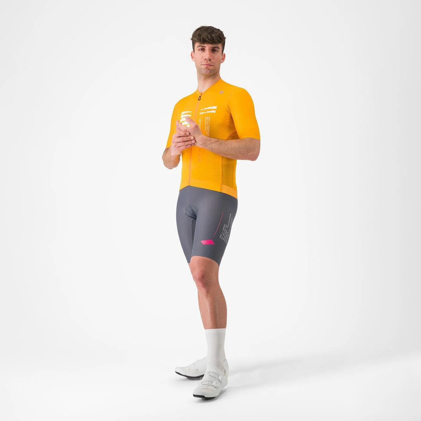 Koszulka termoaktywna CASTELLI ESPRESSO R--A/D Smoke Grey Bib Tight - Image 3