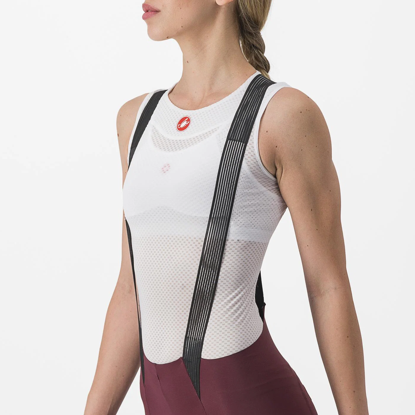 Koszulka termoaktywna damska CASTELLI FREE AERO RC W Bordeaux - Image 7