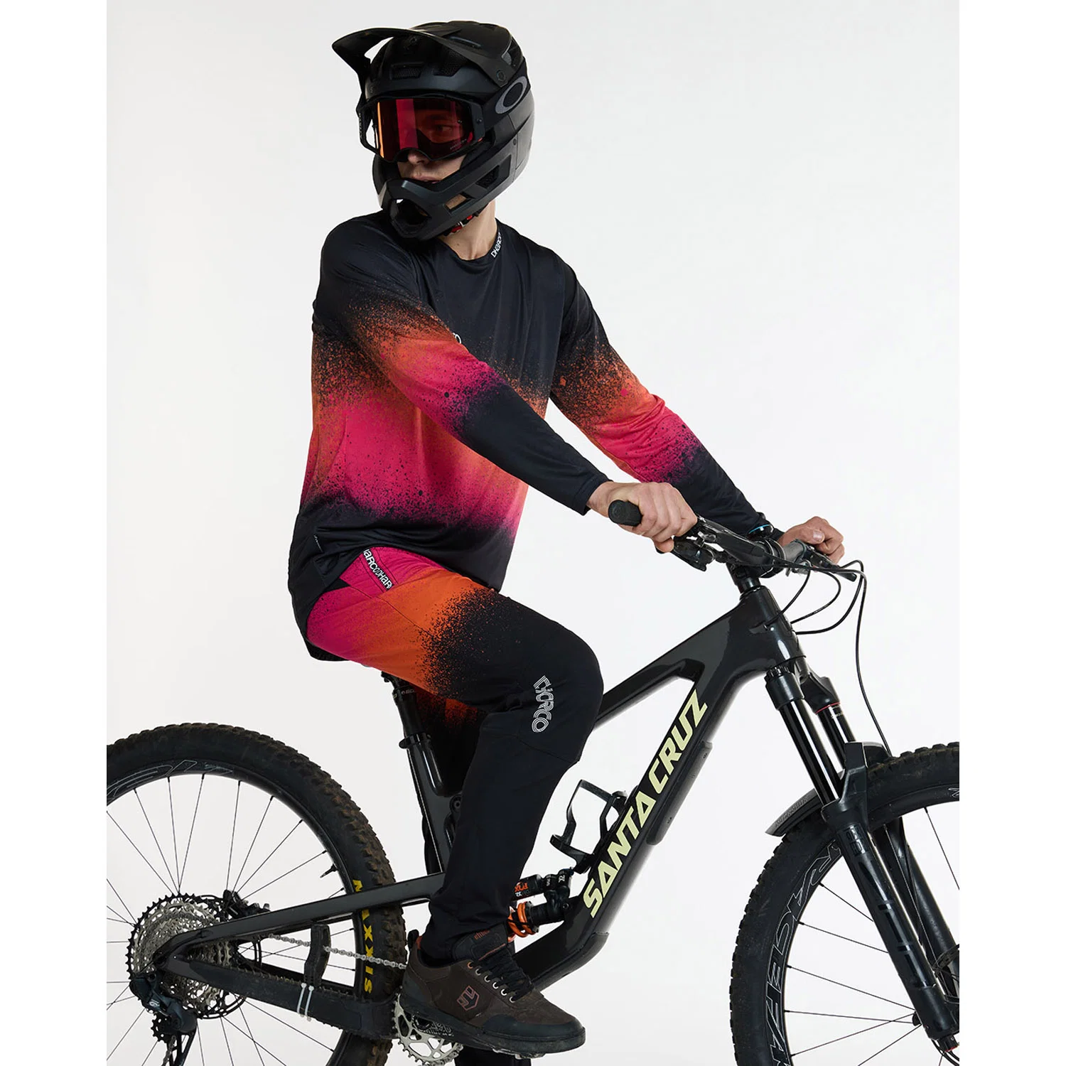 Koszulka z długim rękawem DHARCO RACE BLACK SNAKE czarny/pomarańczowy - Image 10