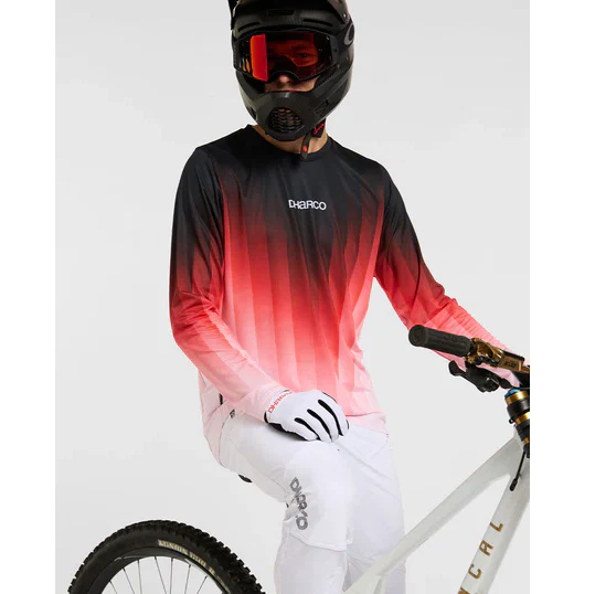 Koszulka z długim rękawem DHARCO RACE PRISM czerwona - Image 3