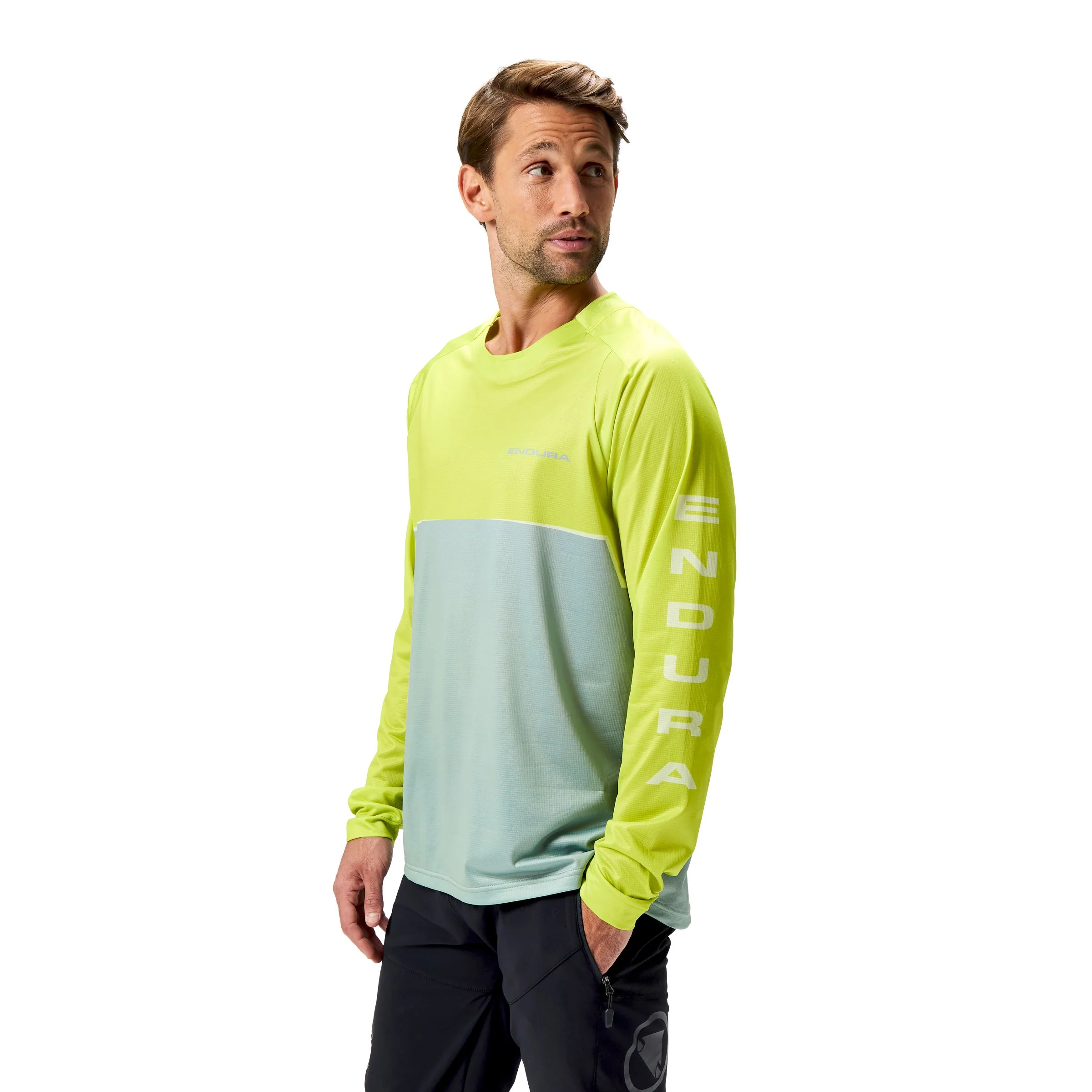 Koszulka z długim rękawem ENDURA CORE PRINTED Green - Image 10