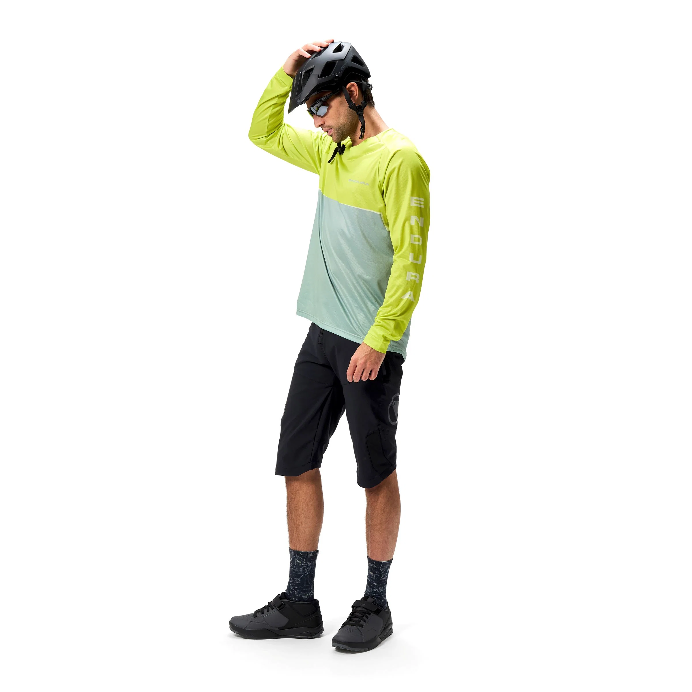 Koszulka z długim rękawem ENDURA CORE PRINTED Green - Image 11