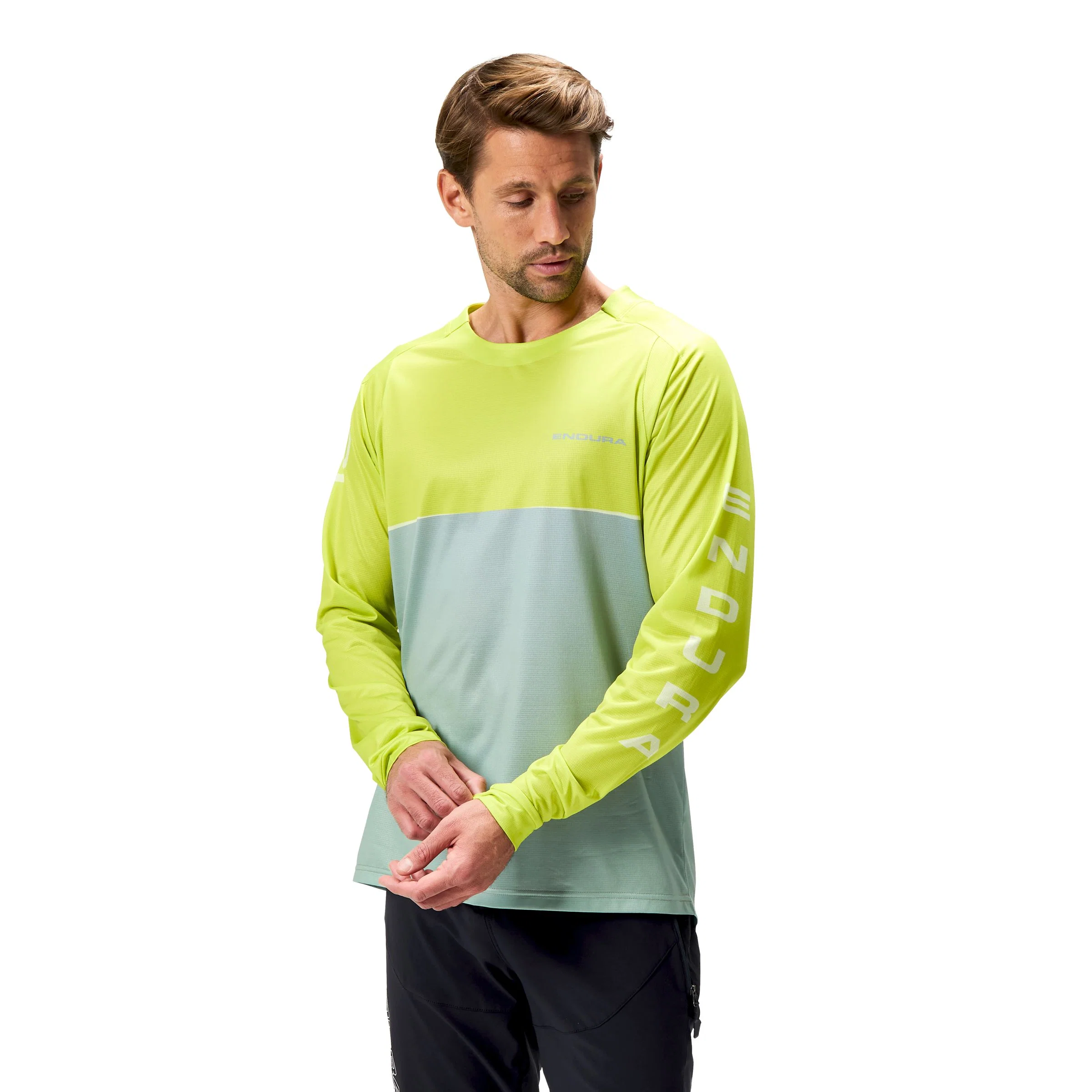 Koszulka z długim rękawem ENDURA CORE PRINTED Green - Image 3