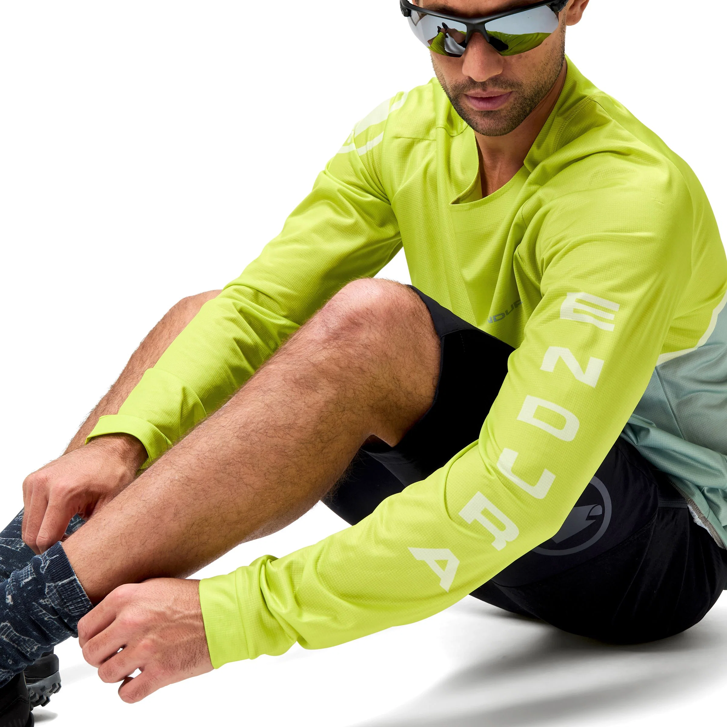 Koszulka z długim rękawem ENDURA CORE PRINTED Green - Image 5