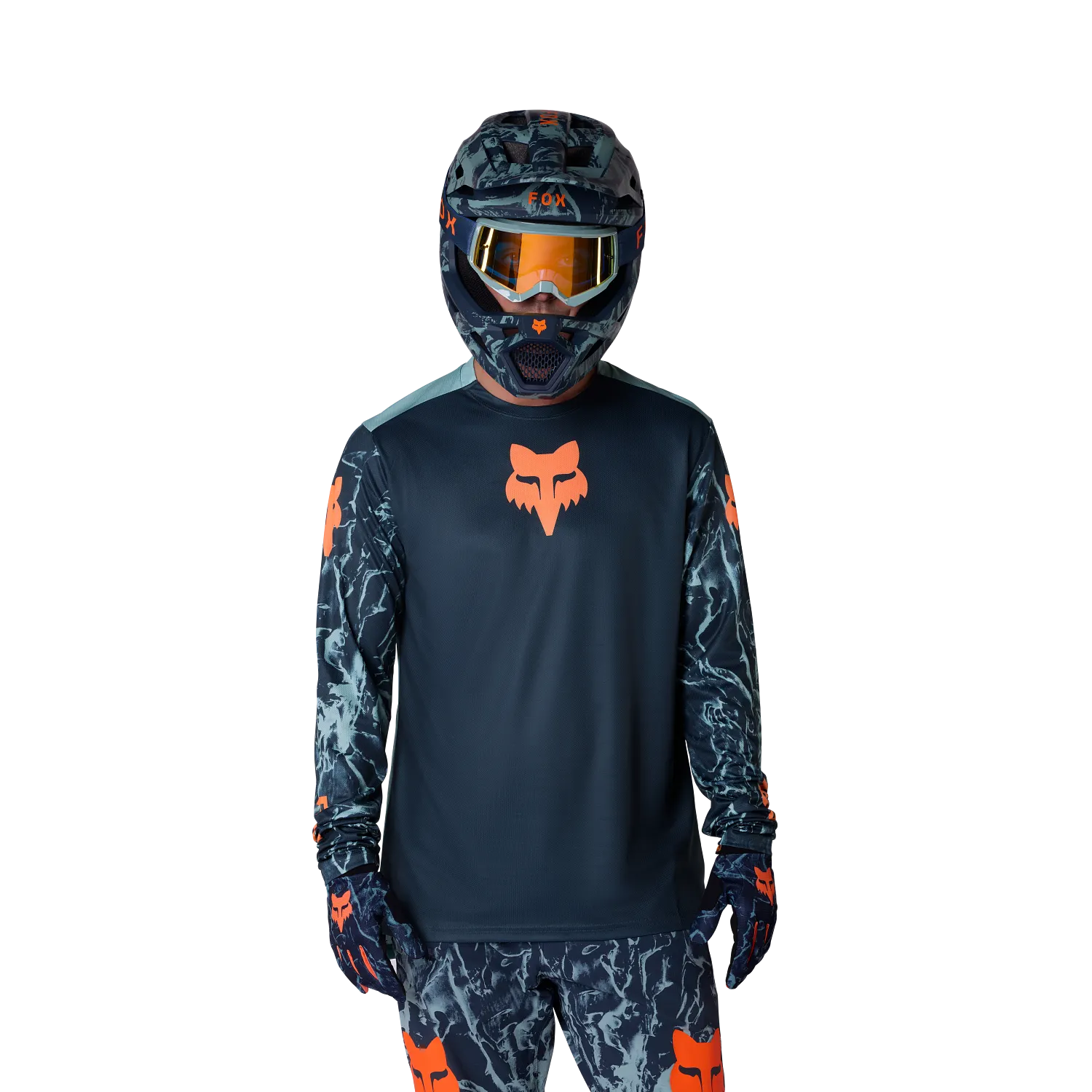 Koszulka z długim rękawem FOX RANGER IMAGE PRINT Arctic Blue - Image 3