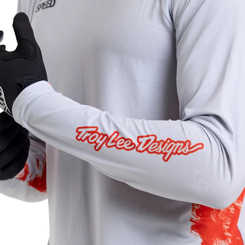 Koszulka z długim rękawem TROY LEE DESIGNS SKYLINE biały/czerwony - Image 10