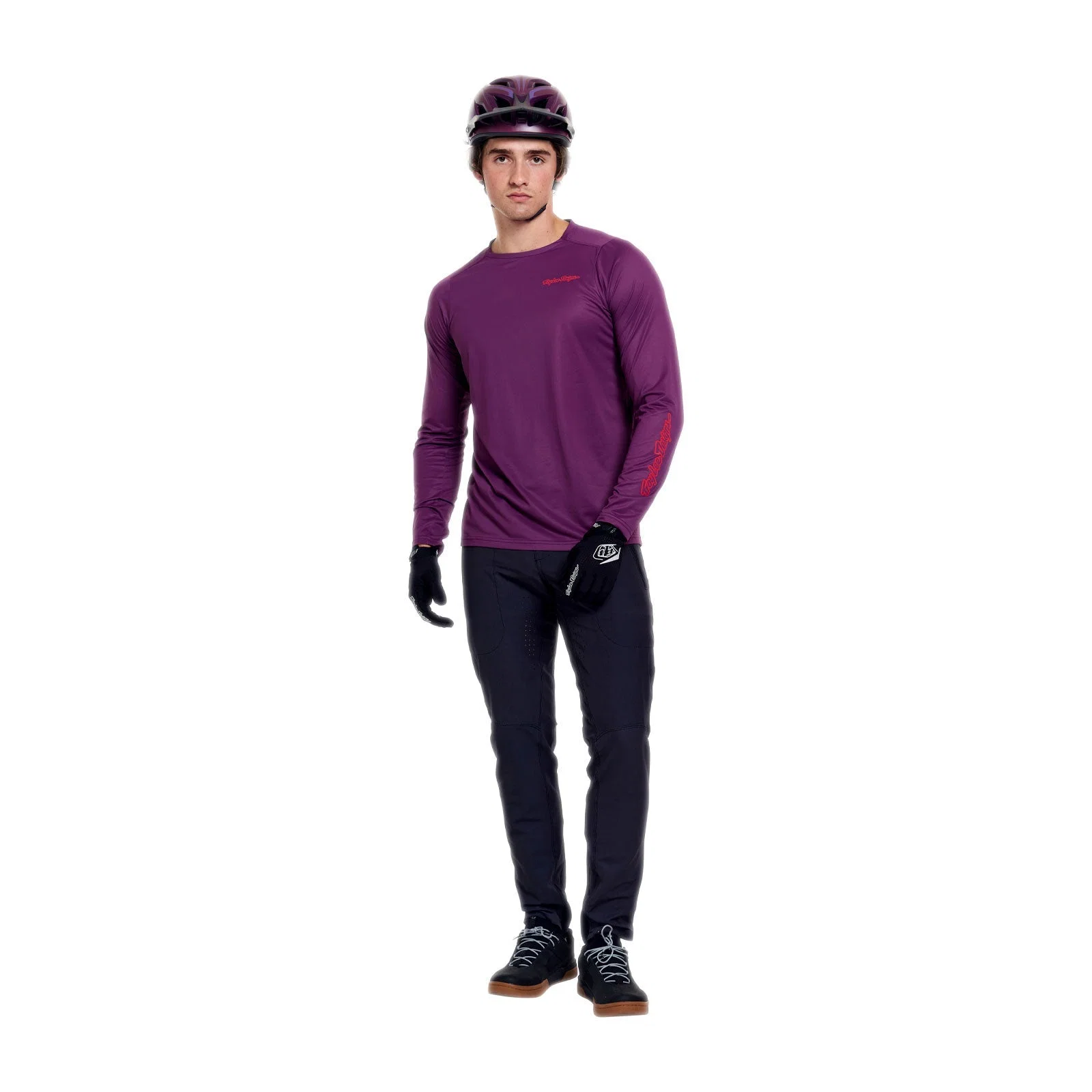 Koszulka z długim rękawem TROY LEE DESIGNS SKYLINE PRO MONO Sangria - Image 3