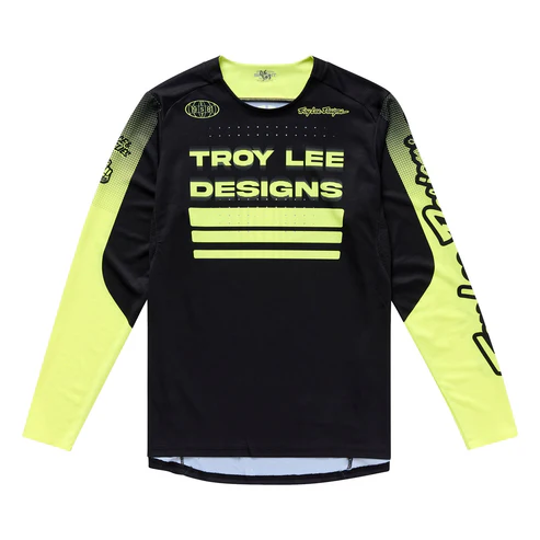 Koszulka z długim rękawem TROY LEE DESIGNS SPRINT czarny/żółty