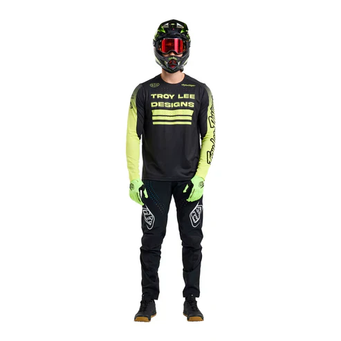 Koszulka z długim rękawem TROY LEE DESIGNS SPRINT czarny/żółty - Image 11