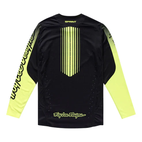 Koszulka z długim rękawem TROY LEE DESIGNS SPRINT czarny/żółty - Image 2