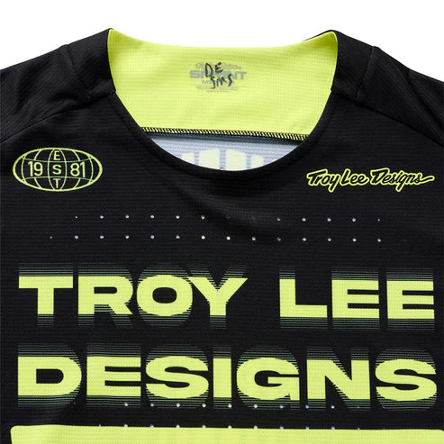 Koszulka z długim rękawem TROY LEE DESIGNS SPRINT czarny/żółty - Image 3