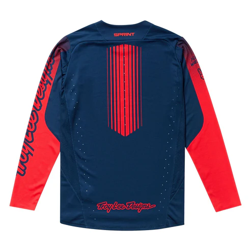 Koszulka z długim rękawem TROY LEE DESIGNS SPRINT niebieski/czerwony - Image 2