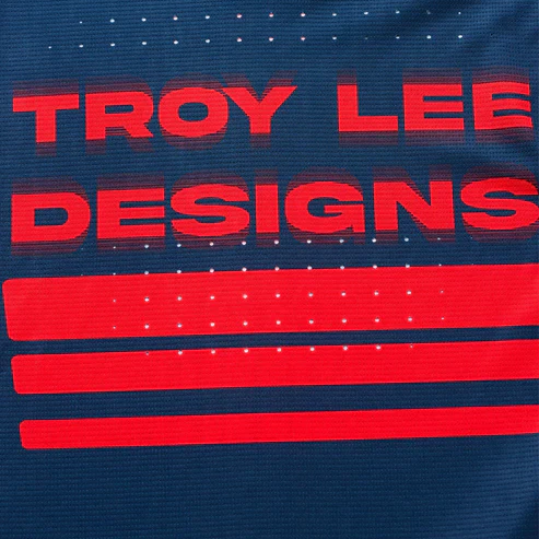 Koszulka z długim rękawem TROY LEE DESIGNS SPRINT niebieski/czerwony - Image 3