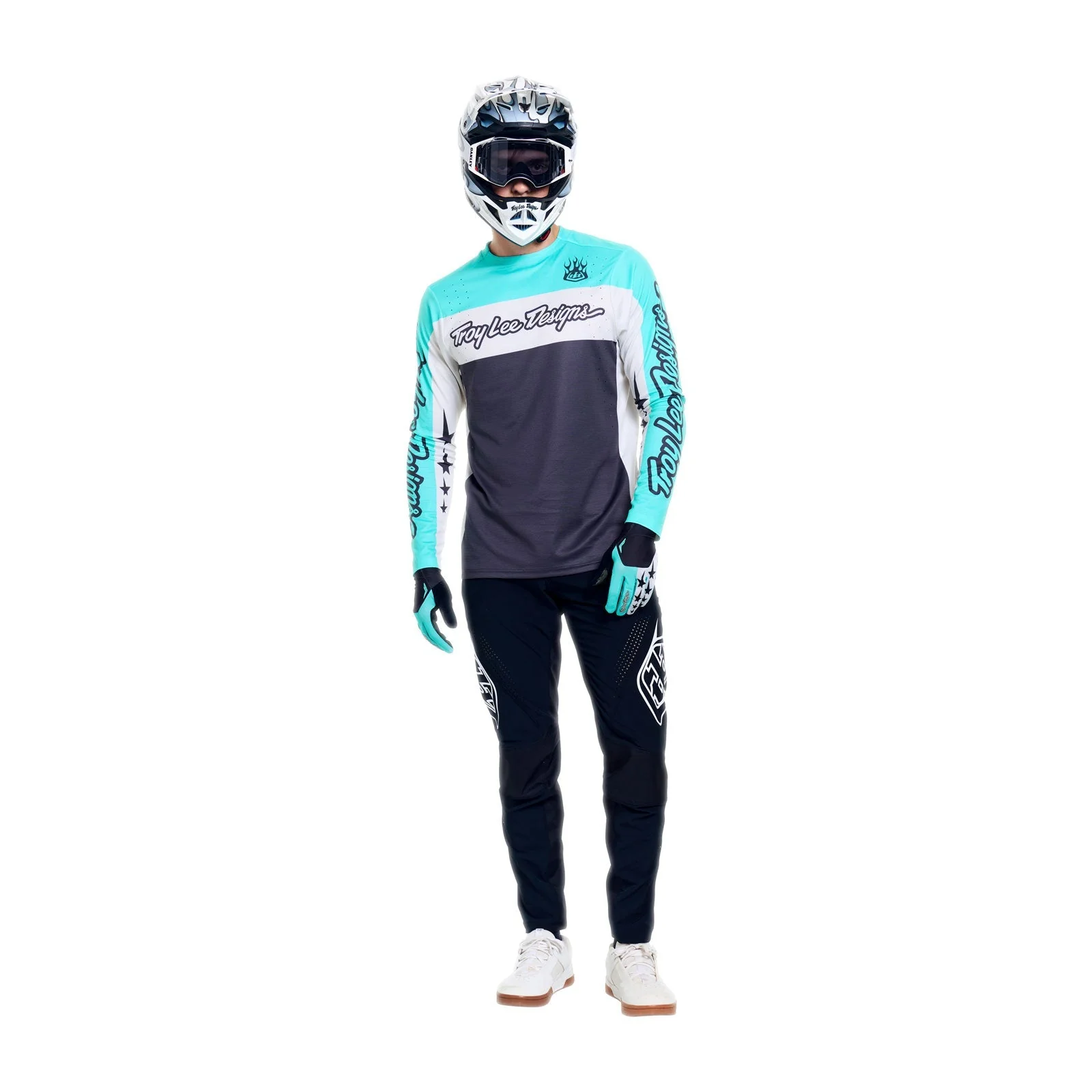 Koszulka z długim rękawem TROY LEE DESIGNS SPRINT PRO YO MOTO czarny/niebieski - Image 3