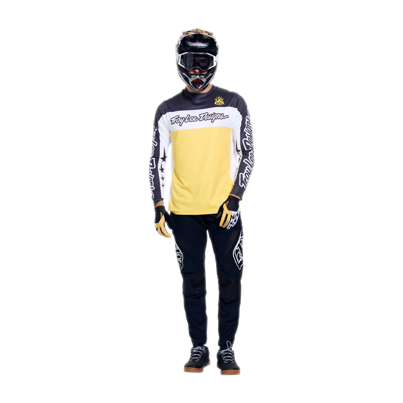 Koszulka z długim rękawem TROY LEE DESIGNS SPRINT PRO YO MOTO czarny/żółty - Image 3