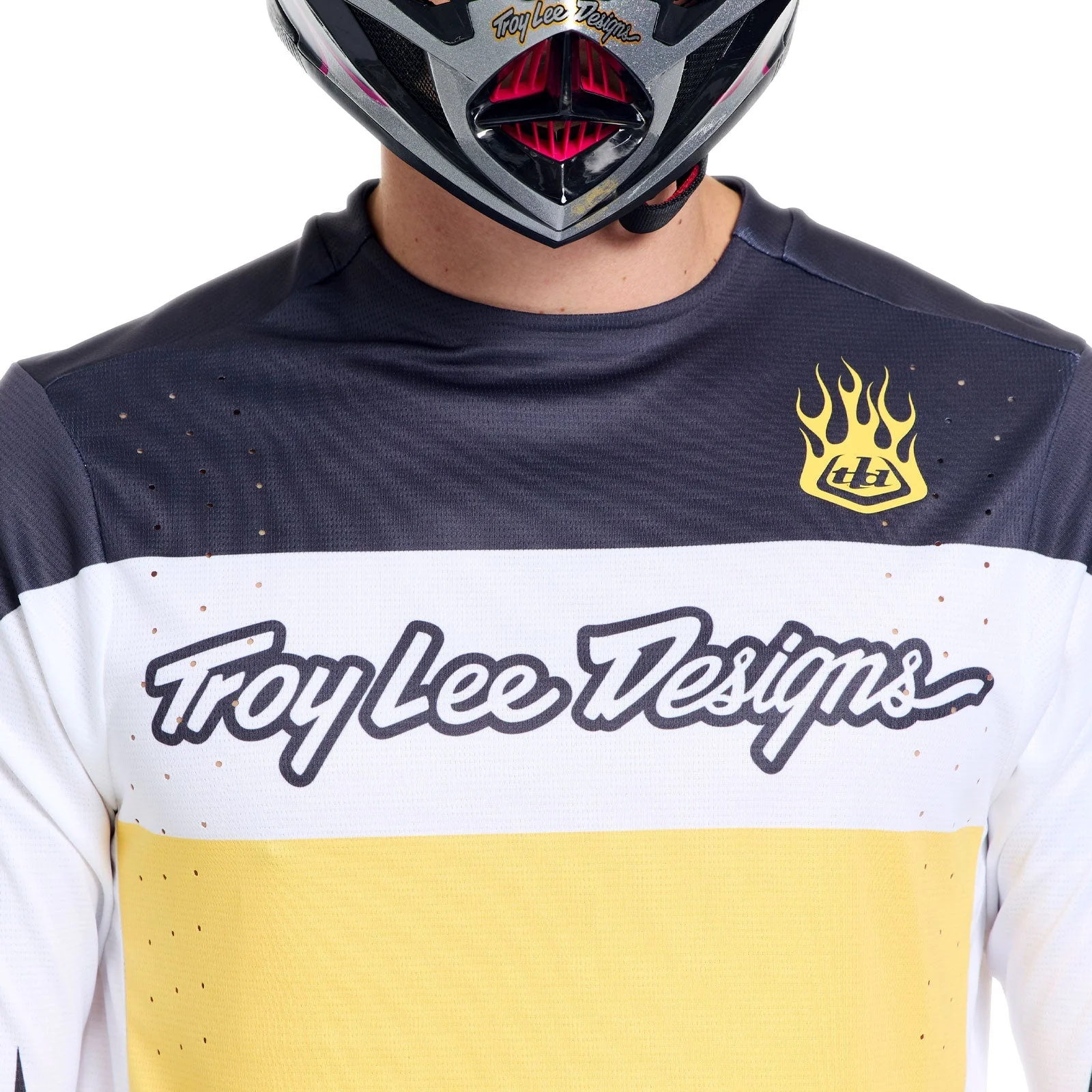 Koszulka z długim rękawem TROY LEE DESIGNS SPRINT PRO YO MOTO czarny/żółty - Image 8