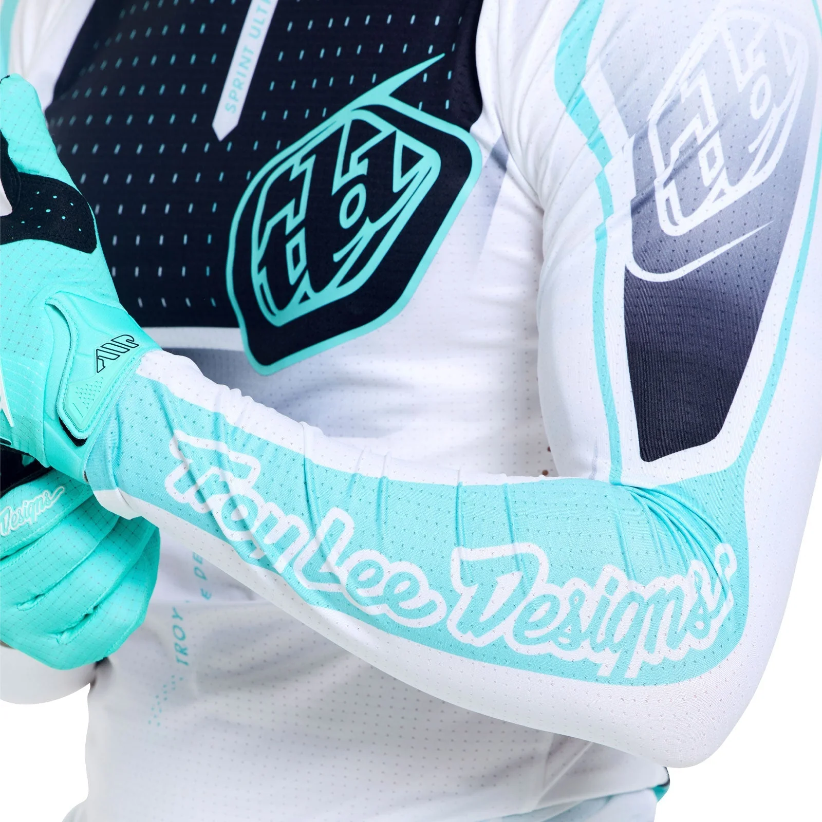 Koszulka z długim rękawem TROY LEE DESIGNS SPRINT ULTRA PROTON biały/niebieski - Image 20